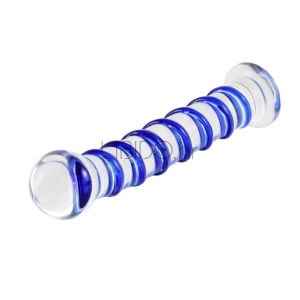 Glas – Stakleni dildo s uzorkom spirale
