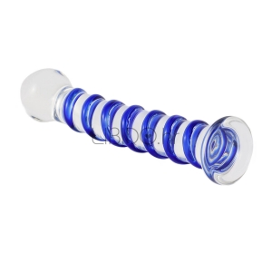 Glas – Stakleni dildo s uzorkom spirale