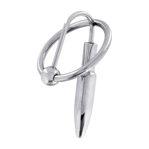 Steel Power Tools - Penis Plug s prstenom, 28 mm