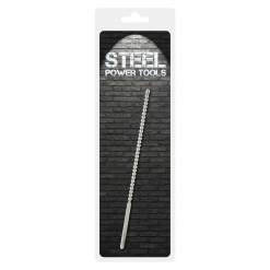 Steel Power Tools - Dip Stick Ribbed - penis plug, 6 mm