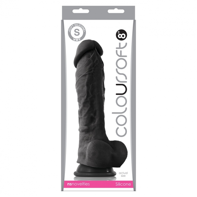 NS Novelties Coloursoft - Soft dildo, 20 cm