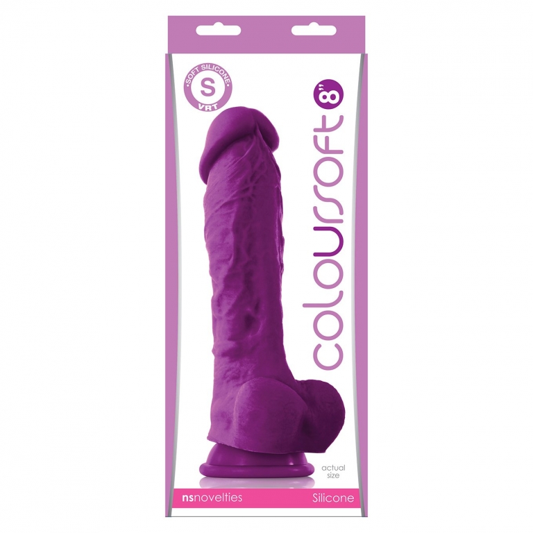 NS Novelties Coloursoft - Soft dildo, 20 cm