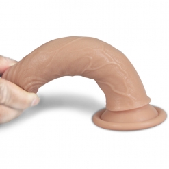 Lovetoy - Dual Layered Silicone Dong, 18 cm