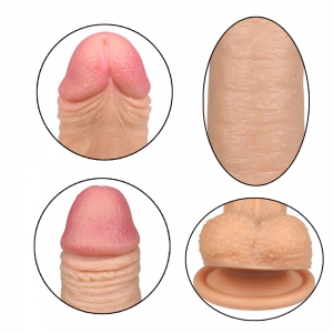 Lovetoy - Dual Layered Silicone Dildo, 22 cm