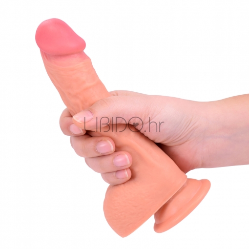 Lovetoy – Dual Layered Silicone G-spot Dildo, 20 cm