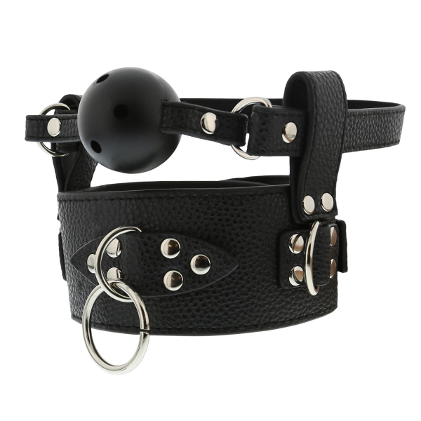 Blaze - Breathable Ball Gag i ovratnik