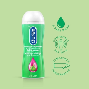 Durex – Massage 2 in 1 Aloe Vera, 200 ml