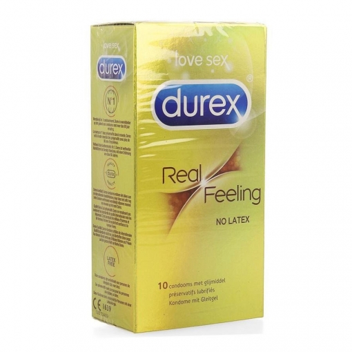 Durex - Real Feeling kondomi bez lateksa, 10 kom