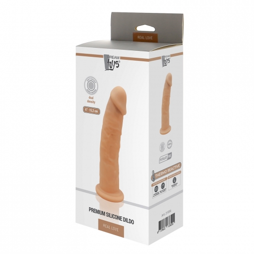 Real Love - Dual Density Thermoreactive Silicone Dong, 15 cm
