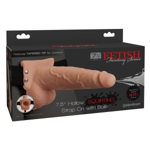 Fetish Fantasy - Squirting Strap-on s utorom, 19 cm