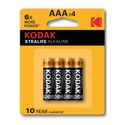 Baterija Kodak Xtralife alkalna AAA, 4 kom