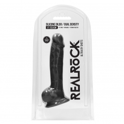 RealRock - Dual Density Thermoreactive Silicone Dildo, 23 cm