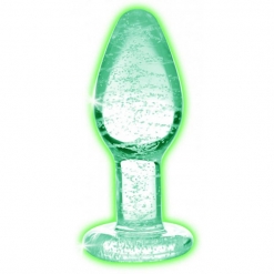 Booty Sparks – Glow-In-The-Dark Glass Plug Large