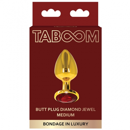 TABOOM – Metalni butt plug Medium