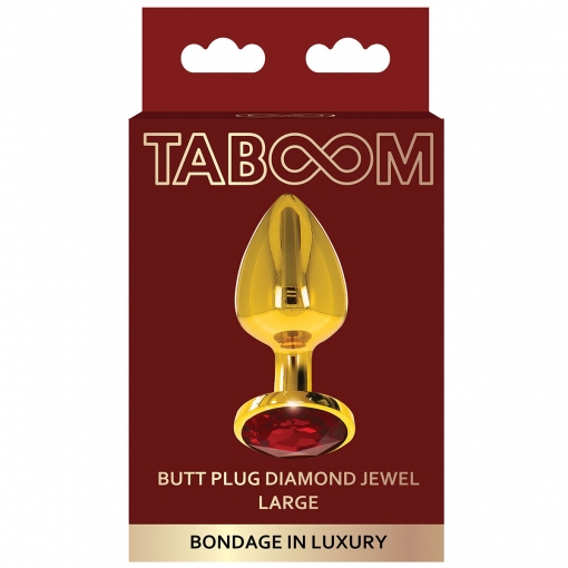 TABOOM – Metalni butt plug Large