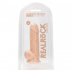 RealRock – Dual Density Thermoreactive Silicone Dildo, 21 cm