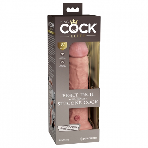 King Cock - Dual Density Silicone dong, 20 cm