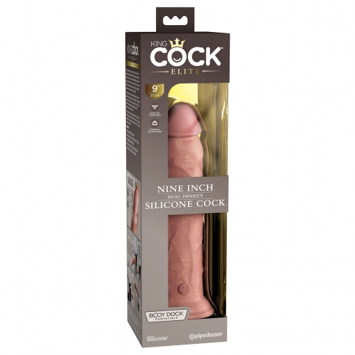 King Cock - Dual Density Silicone dong, 23 cm