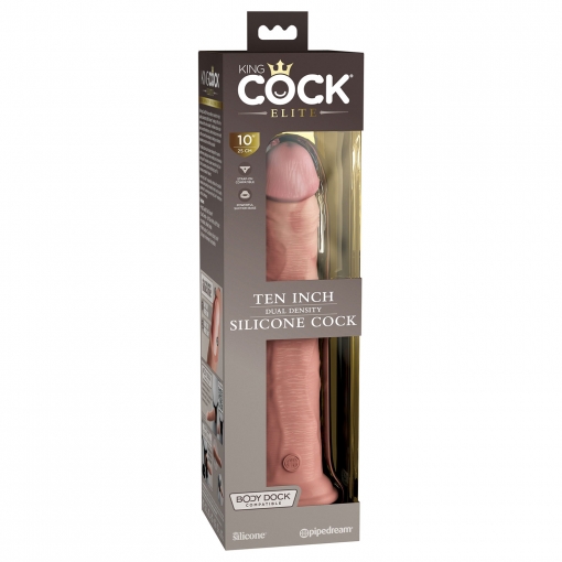 King Cock - Dual Density Silicone dong, 25 cm