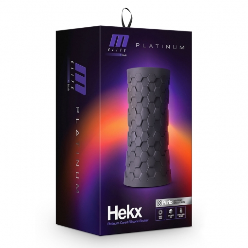 M Elite Platinum - Hekx Silicone Stroker