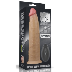 Lovetoy - Dual Layered Silicone Rotator, 23 cm