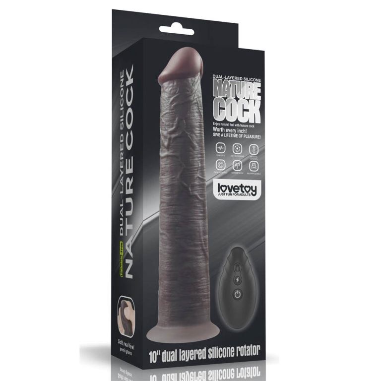 Lovetoy - Dual Layered Silicone Rotator, 25 cm