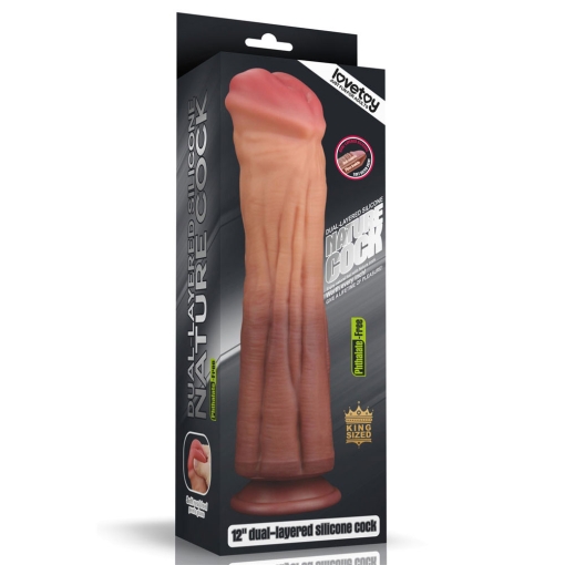 Lovetoy - Dual Layered Silicone Fantasy Dong No. 1
