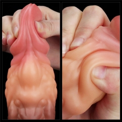 Lovetoy - Dual Layered Silicone Fantasy Dong No. 5