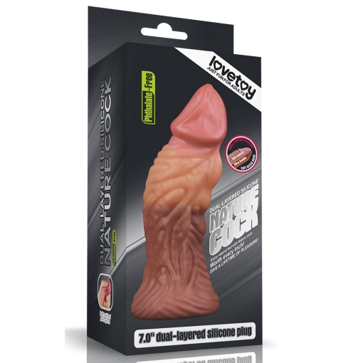 Lovetoy - Dual Layered Silicone Fantasy Dong No. 5