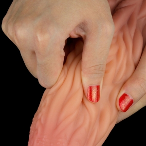 Lovetoy - Dual Layered Silicone Fantasy Dong No. 4