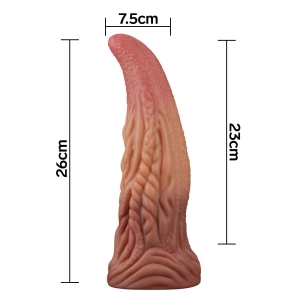 Lovetoy - Dual Layered Silicone Fantasy Dong No. 4