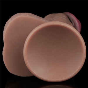 Lovetoy - Dual Layered Silicone Dildo, 27 cm