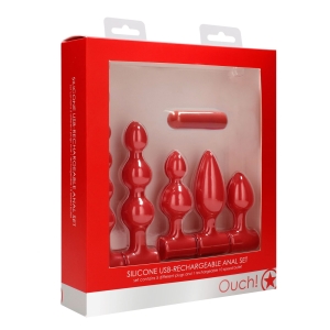 Ouch – Rechargeable Anal Set, 6 kom