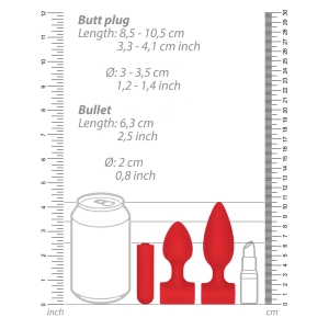 Ouch – Rechargeable Anal Set, 6 kom