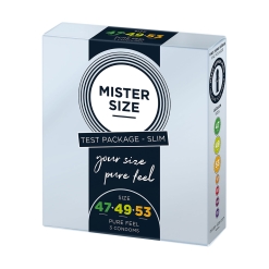 Mister Size – Test Package Slim kondomi, 3 kom