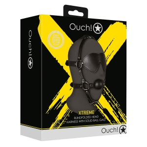Xtreme - Blindfolded Head Harness & Solid Ball Gag