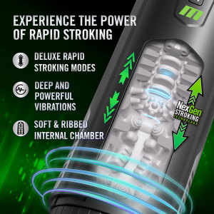 M for Men – Master Blaster Vibrating & Sucking Stroker