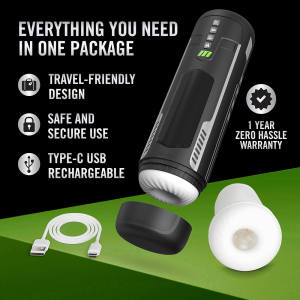 M for Men – Master Blaster Vibrating & Sucking Stroker