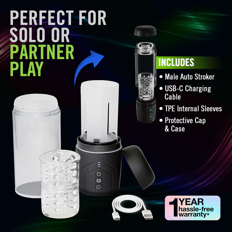 M for Men – Whirlwind Pro Rotating & Sucking Stroker
