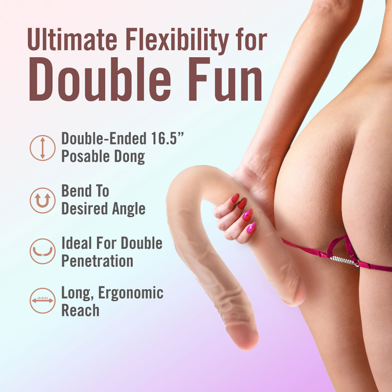 Dr. Skin – Posable Double Dong 42 cm