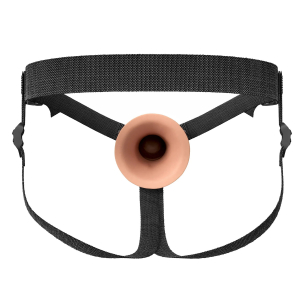 Fantasy X-Tensions Elite – Silikonski strap-on s utorom 20 cm