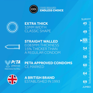 EXS – Extra Thick Condoms 12 kom