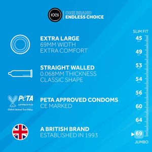 EXS – Jumbo Extra Large Condoms 12 kom