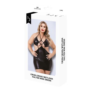 Baci – Wetlook mini haljina 3240 Plus Size