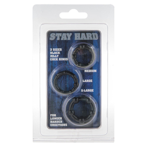 Stay Hard – komplet penis prstena 3 kom