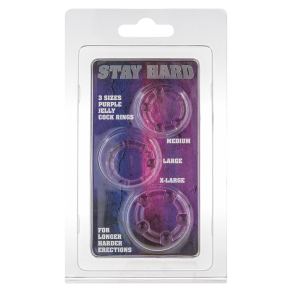 Stay Hard – komplet penis prstena 3 kom