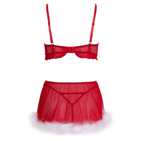 Cottelli Collection – X-Mas set grudnjak, suknjica i gaćice
