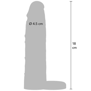 Hidden Desire – Liquid Silicone Sleeve Ballstrap 18 cm