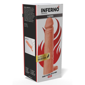 Hidden Desire – Liquid Silicone Sleeve Ballstrap 20 cm