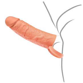 Hidden Desire – Liquid Silicone Sleeve Ballstrap 20 cm